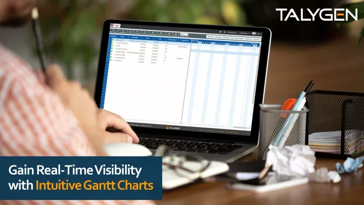 gain real time visibility with intuitive gantt