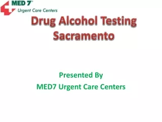 Drug Alcohol Testing Sacramento