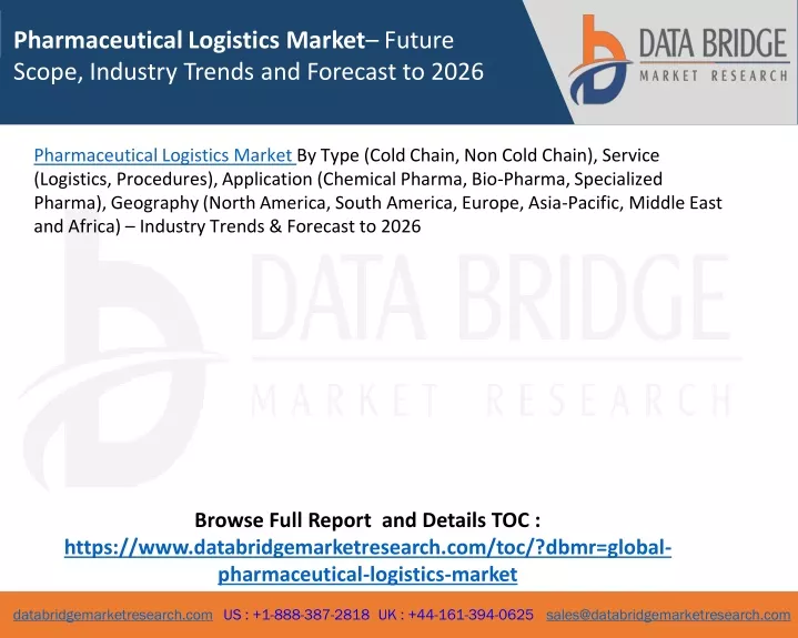 pharmaceutical logistics market future scope