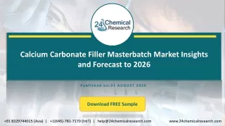 Calcium Carbonate Filler Masterbatch Market Insights and Forecast to 2026
