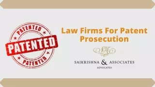 Law Firms For Patent Prosecution | Monica Datta | Saikrishna & Associates