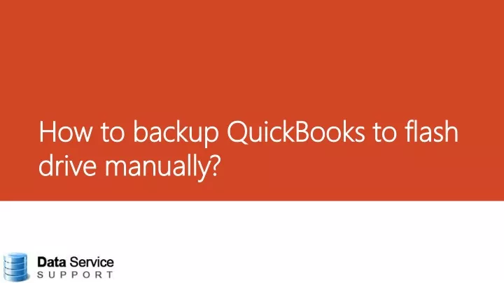 how to backup quickbooks to flash how to backup