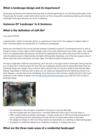 The Advantages Of Landscaping