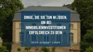 Wie man erfolgreich in Immobilien investiert