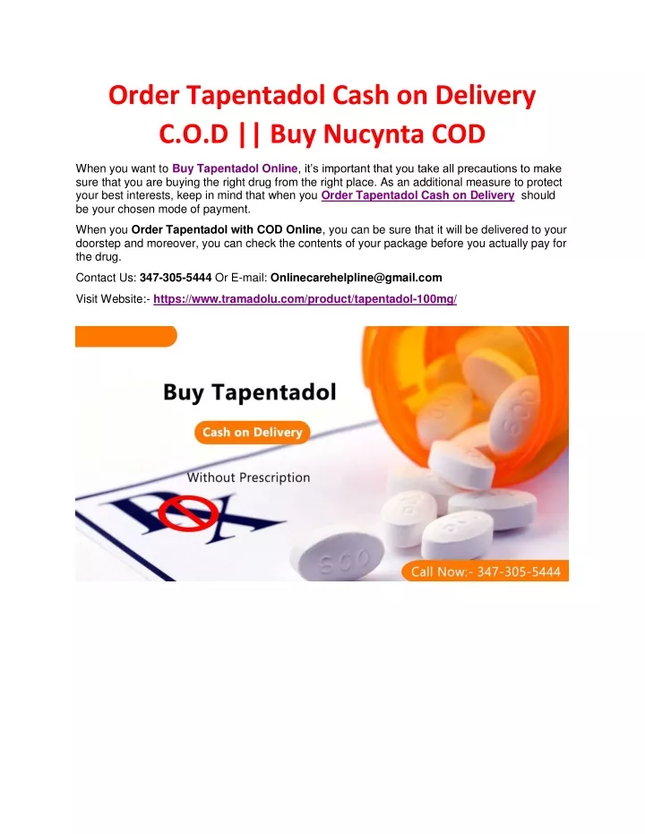 order tapentadol cash on delivery