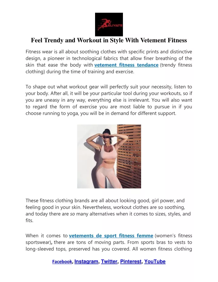 feel trendy and workout in style with vetement