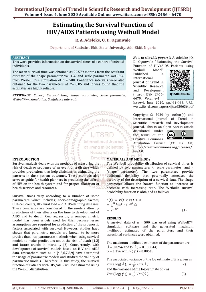 international journal of trend in scientific