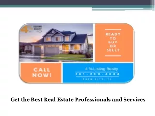 Get Best Real Estate Professionals with 4PSLR