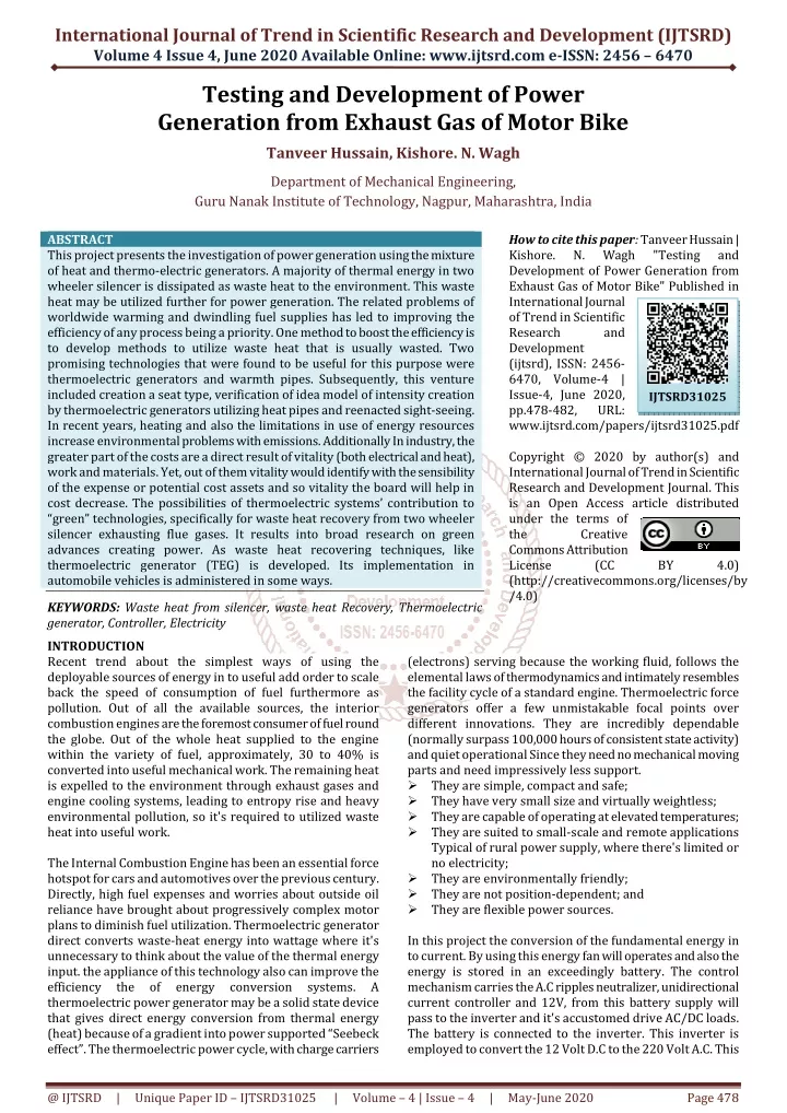 international journal of trend in scientific