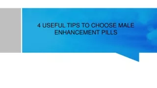 4 Useful Tips To Choose Enhancement Pills