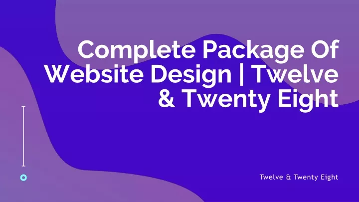 complete package of website design twelve twenty