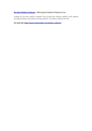 hire best webinar software offering best webinar