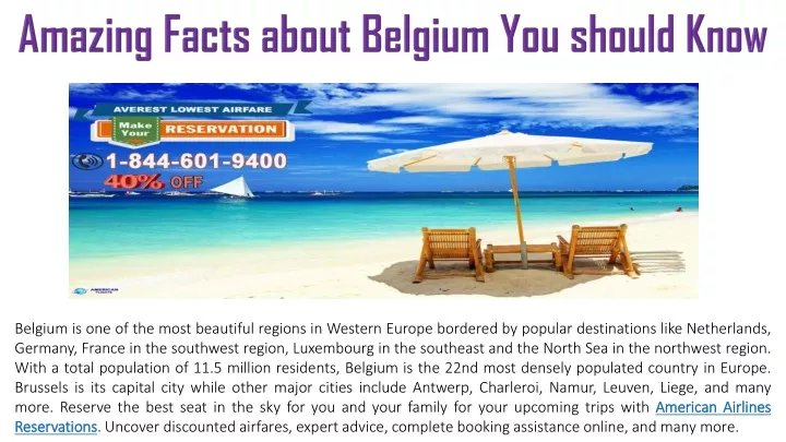 amazing facts about belgium you should know