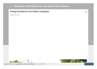 decorating a well styled home with good artistic