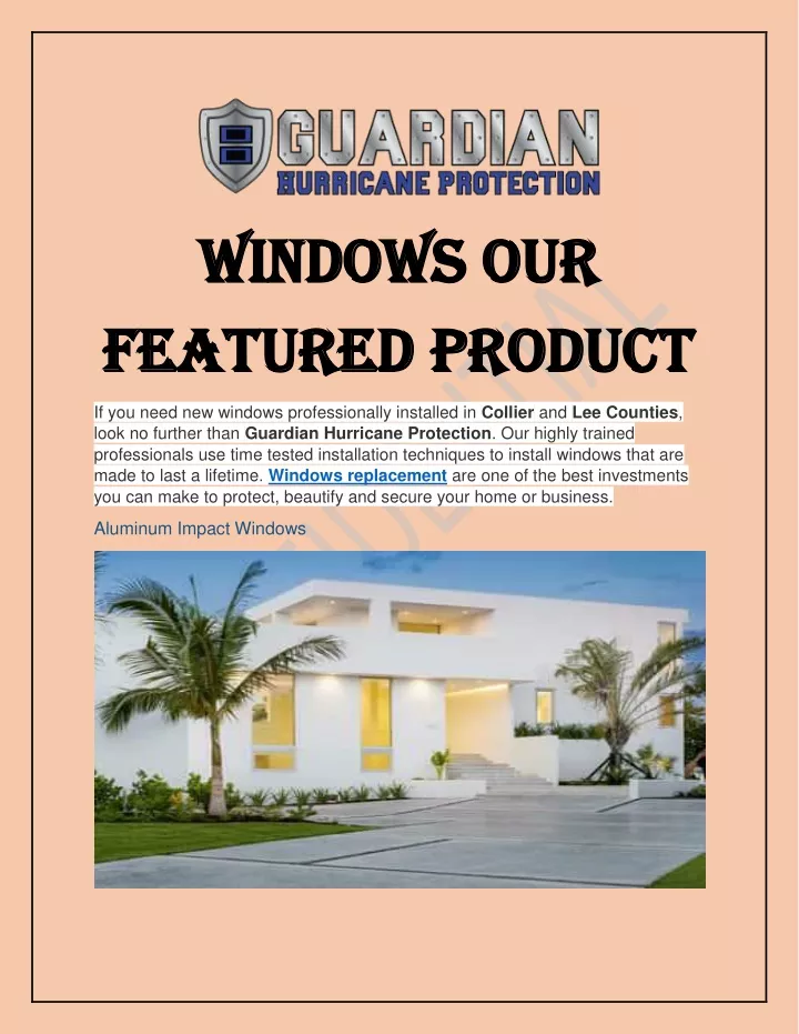 windows windows our featured product featured