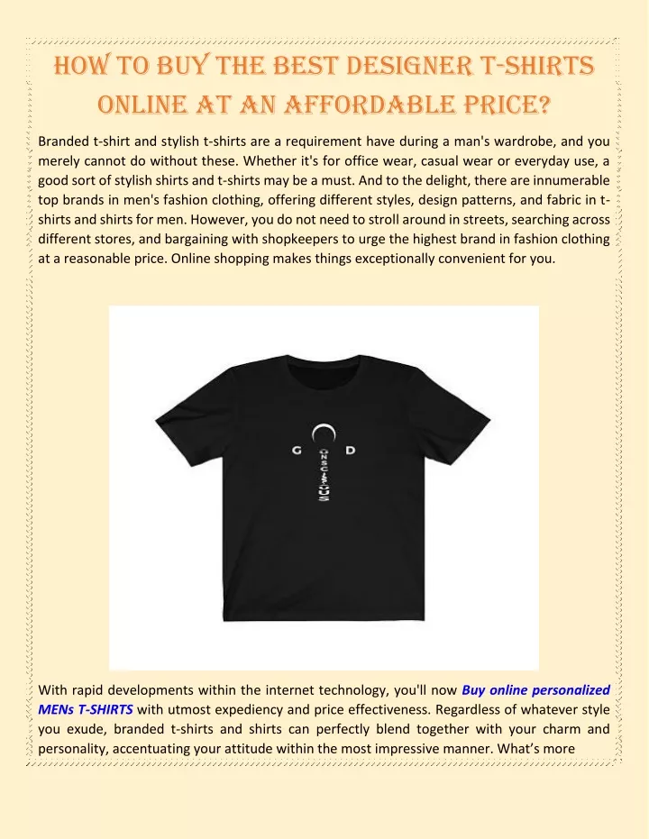 how to buy the best designer t shirts online