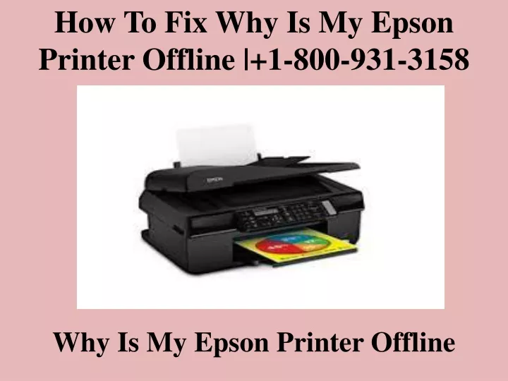 how to fix why is my epson printer offline