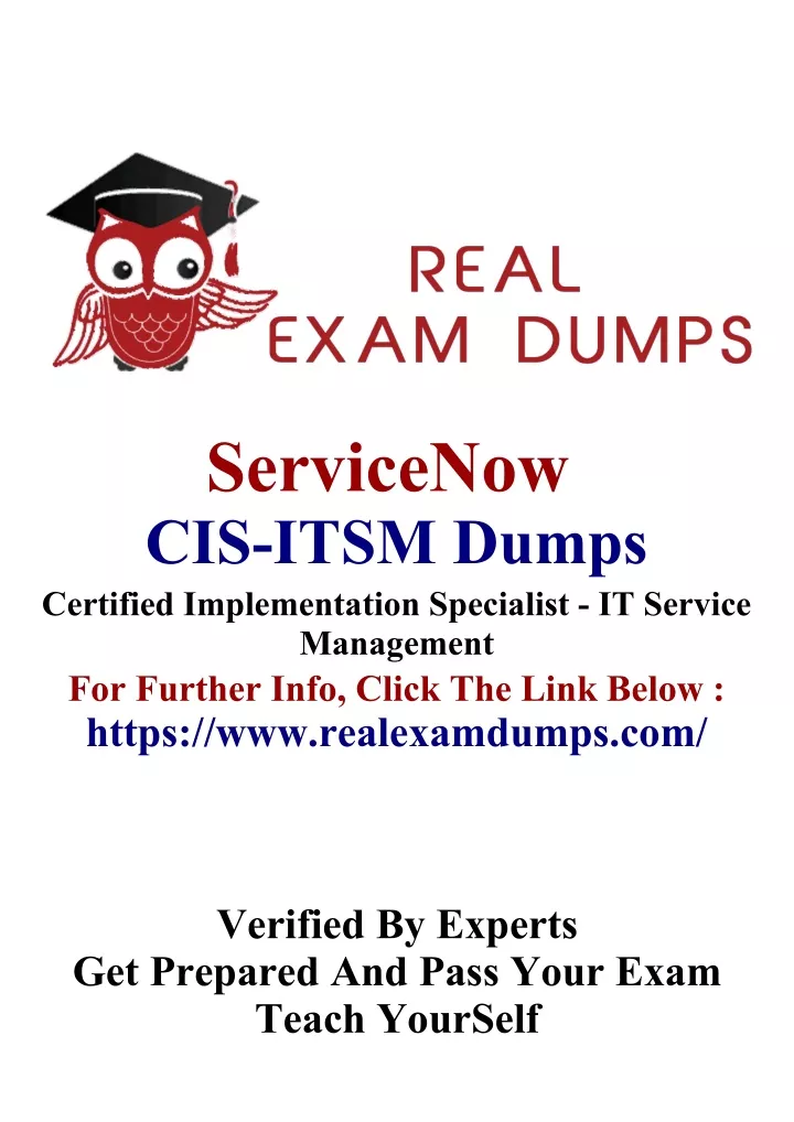 servicenow cis itsm dumps certified