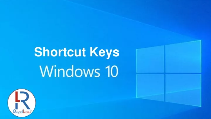 windows 10 useful shortcuts
