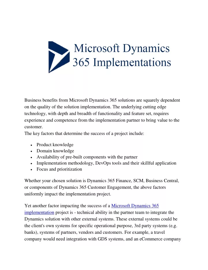 business benefits from microsoft dynamics
