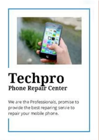 Cheap Service Cell Phone Repair - Techpro