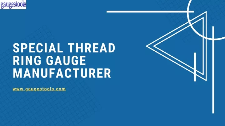 special thread ring gauge manufacturer