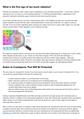 Radon Introduction