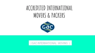 International Moving Company in Dubai