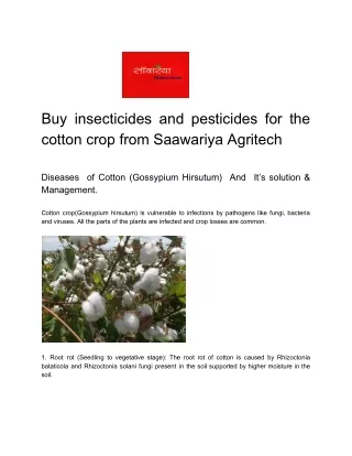 Buy insecticides and pesticides at Saawariya Agritech