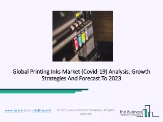 global printing inks market global printing inks