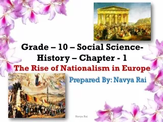 10th Std History - Nationalism in Europe