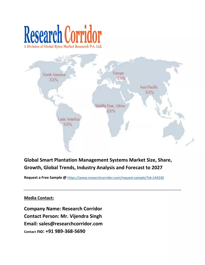 global smart plantation management systems market