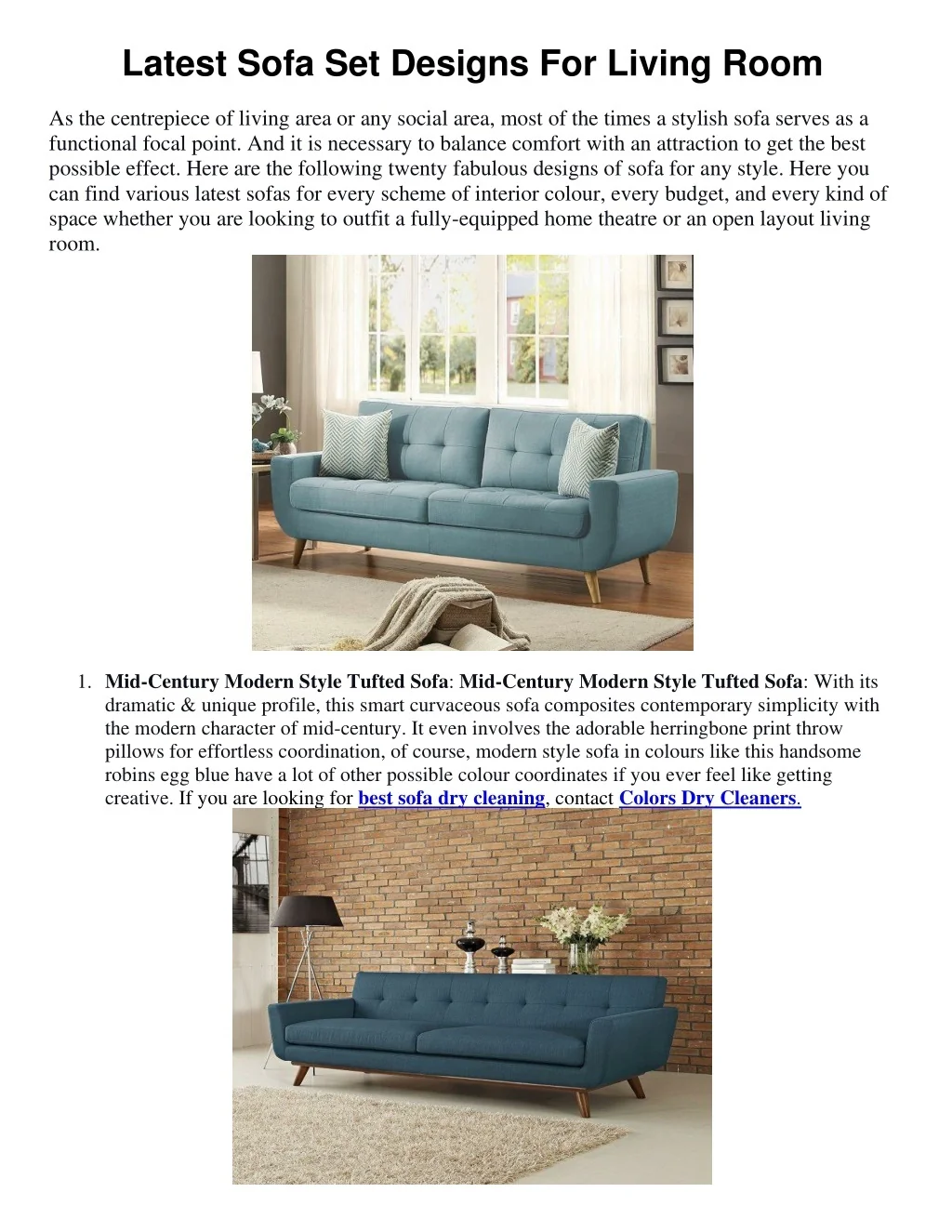 PPT - Latest Sofa Set Designs For Living Room PowerPoint Presentation ...