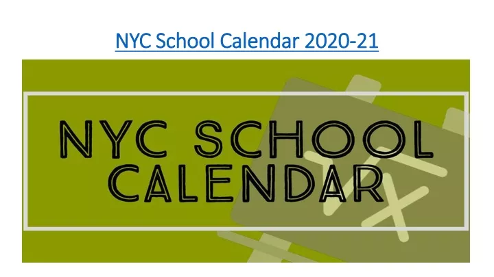 nyc school calendar 2020 21