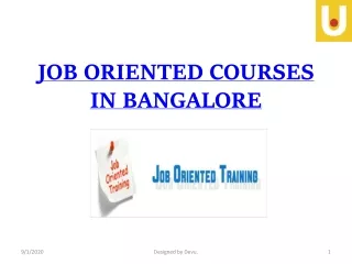 Job Oriented Courses in Bangalore Training near me