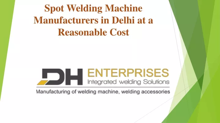 spot welding machine manufacturers in delhi