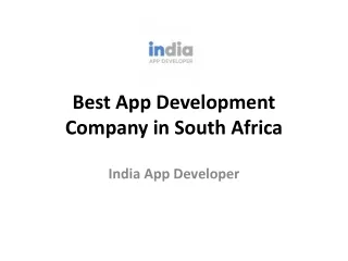 Best App Development Company South Africa
