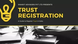 Trust Registration in India