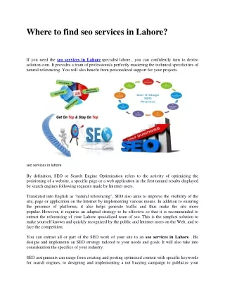 where to find seo services in lahore