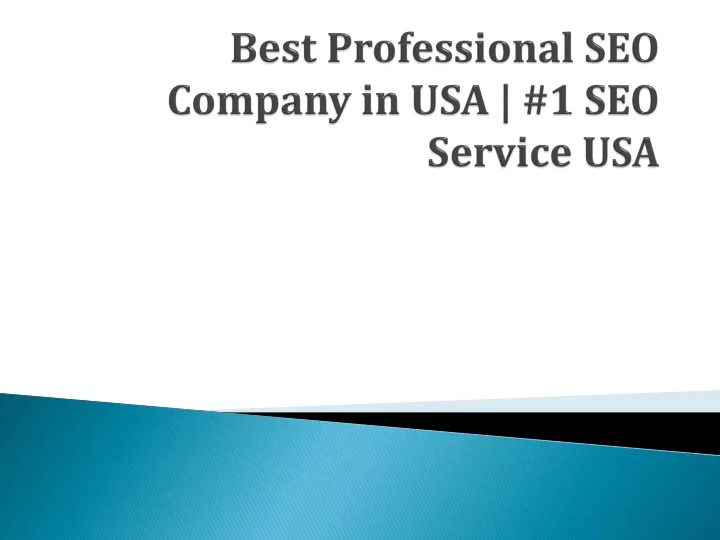best professional seo company in usa 1 seo service usa