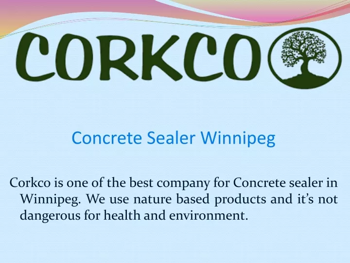 concrete sealer winnipeg