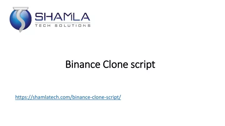 binance clone script