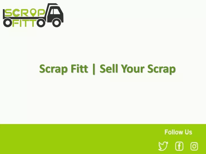 scrap fitt sell your scrap