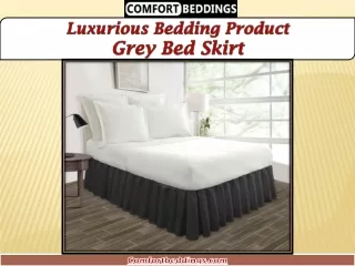Grey Bed Skirt