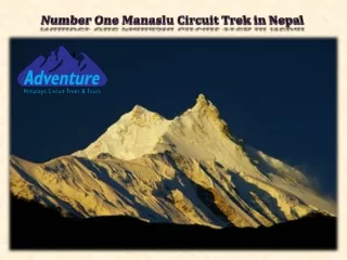 Number One Manaslu Circuit Trek in Nepal