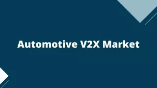 automotive v2x market