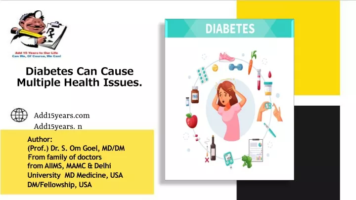 diabetes can cause multiple health issues