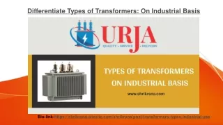Types of Transformers On Industrial Basis