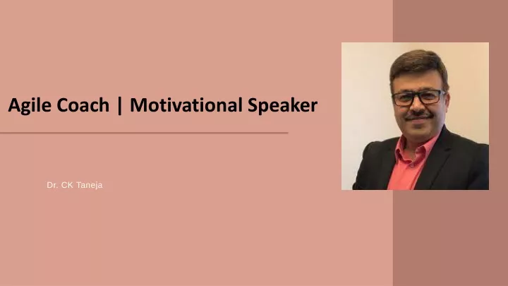 agile coach motivational speaker