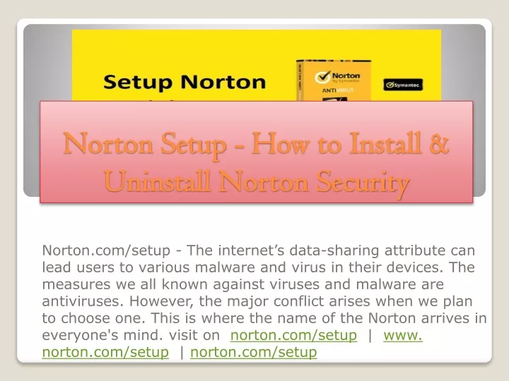 norton setup how to install uninstall norton security